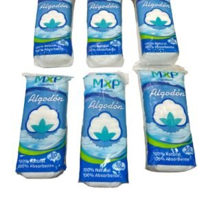 ALGODON NATURAL 50GR POR 6 UNIDADES